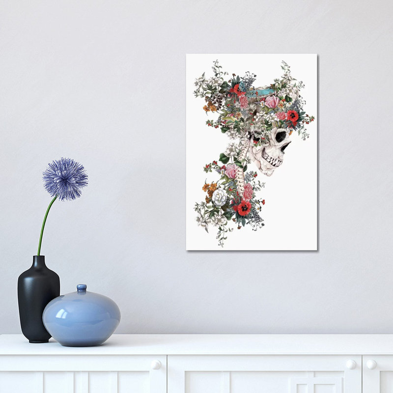 Skull Queen by Riza Peker - Wrapped Canvas Gallery-Wrapped Canvas Giclée, 30.48 cm H x 45.72 cm W