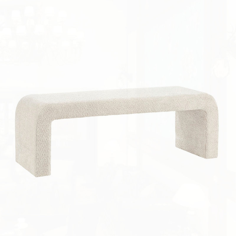 Banc Boucle Waterfall, Crème, crème