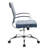 Mulkey Ribbed Faux Leather Mid-Back Office Chair, Mid Century Ergonomic Executive Desk Chair-1852818425
