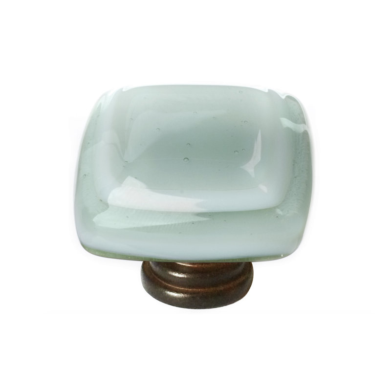 Stratum Square Knob, Spruce Green , Oil Rubbed Bronze