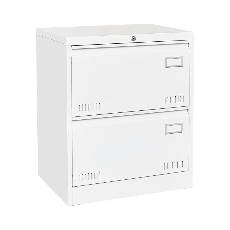 Classeur verrouillable 2 tiroirs Shah Office, Blanc