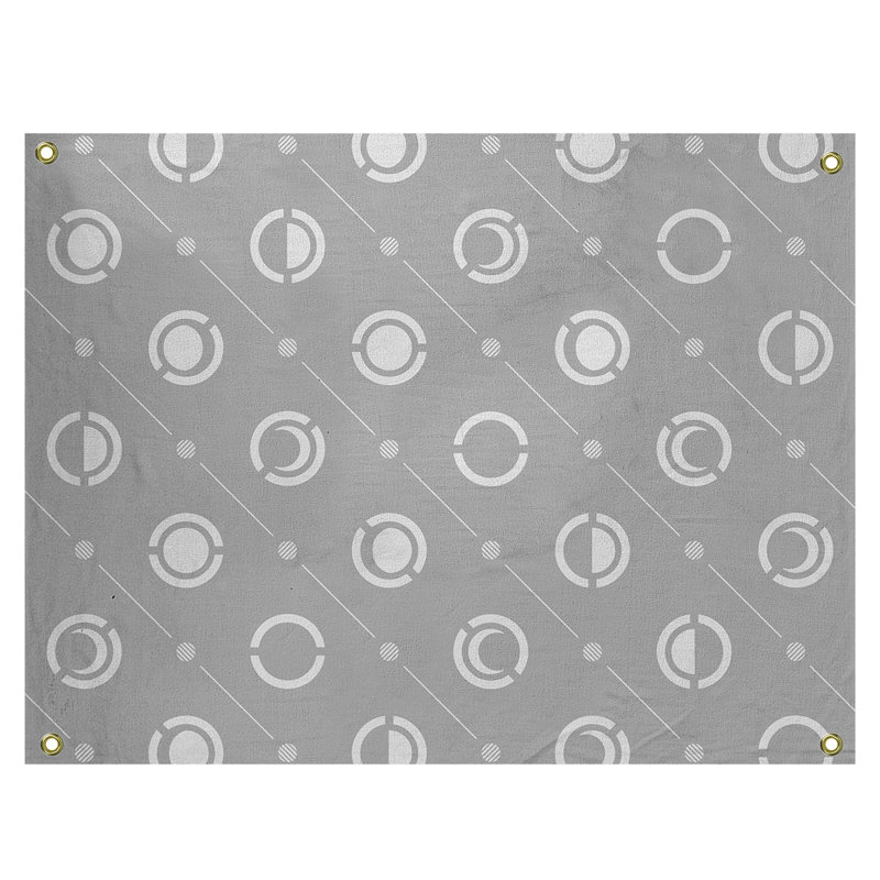 Tapisserie, H 59 po x l 80 po, Gris/blanc
