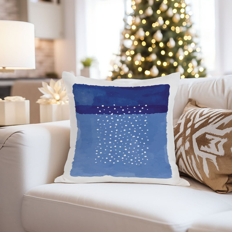 Abstract Polka Dots Blue Patterns Polka Dots Mid-Century Modern, 20" x 20"