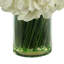 Hydrangeas in Glass Vase with Grass