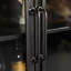 Noir massif + vitrines en bois manufacturé