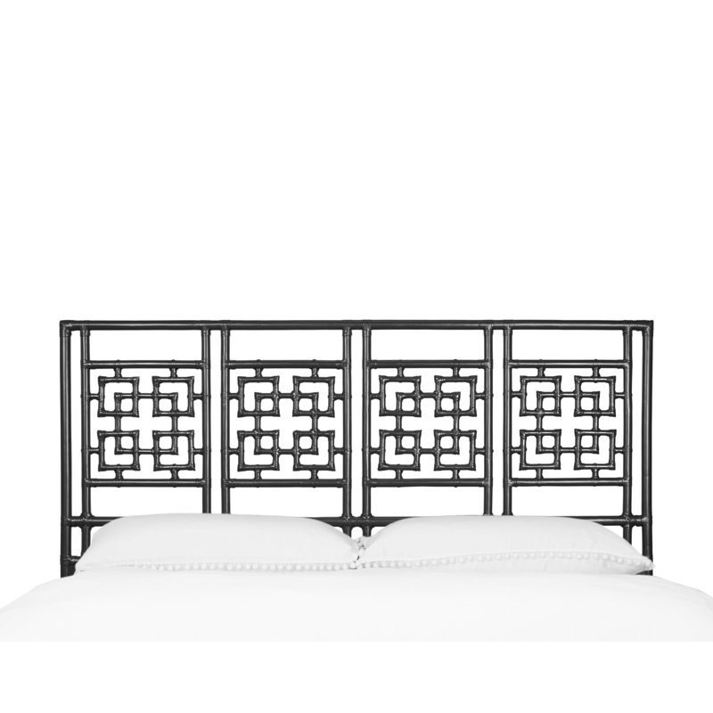 Palm Springs Open-Frame Headboard, Black, King