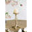 Set of 2 Gold Aluminum Pillar Candle Holder With Coral Branch Design, S:4.7x4.7x9.8" L:4.7x4.7x11.8"