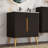 Motohisa Striped Single Bathroom Vanity with Ceramic Top, Modern Wood Vanity with 2-Door Storage for Master Bathroom, Apartment & Hotel Style-924117925-913401722-913401717
