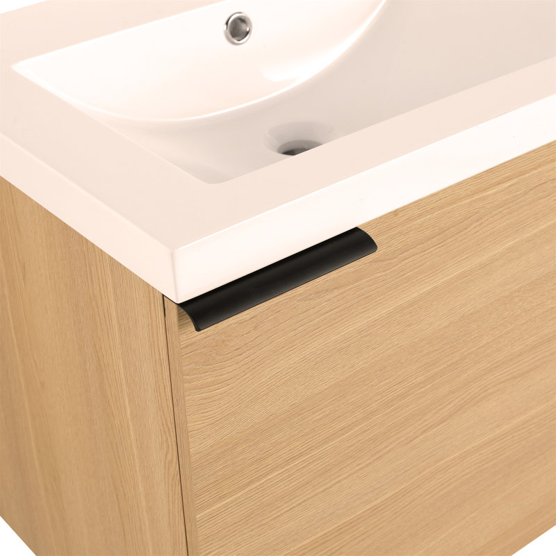 Ensemble de meuble-lavabo 24 po pour grand espace, Chêne