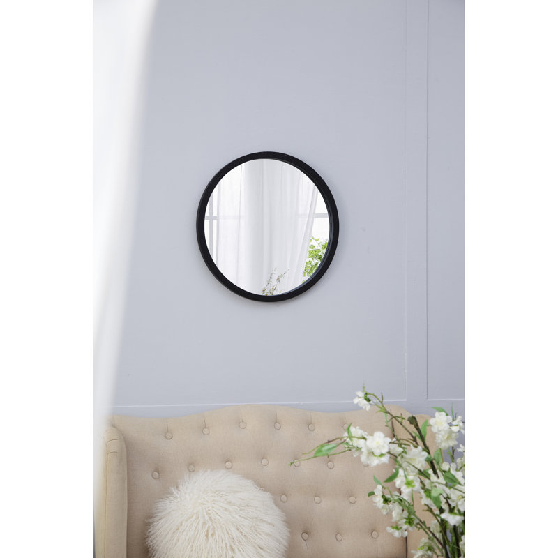 Miroir mural 20 po X, Noir