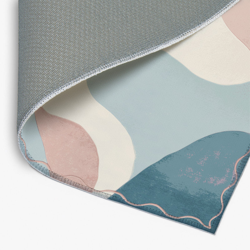 Oceanic Blush Indoor And Outdoor Area Rug, Rectangle 3' x 5'