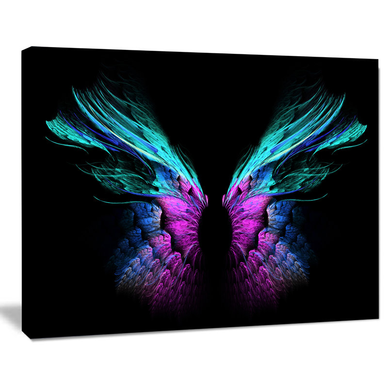 «Blue Butterfly Wings», impression sur toile tendue, H 8 po x l 12 po x P 1 po