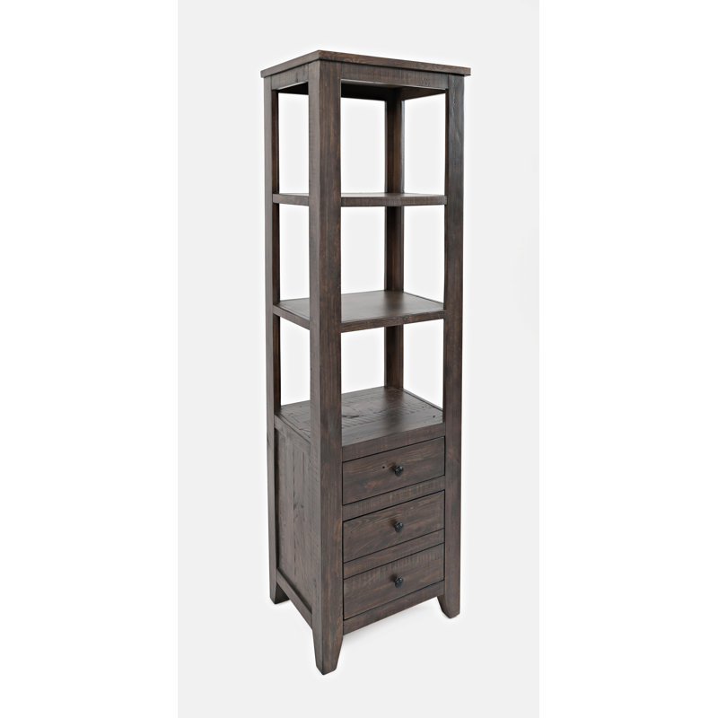Carmencita Bookcase, Barnwood Brown