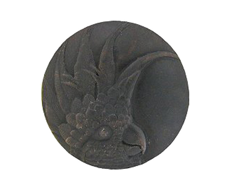 Poignée ronde surdimensionnée tropicale de 2 po de diamètre, Gauche, Laiton foncé