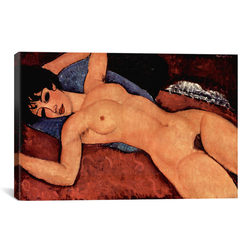 « Nudo Sdraiato » par Amedeo Modigliani, reproduction d'art sur toile tendue, H 12 po x l 18 po x P 1,5 po, Toile tendue