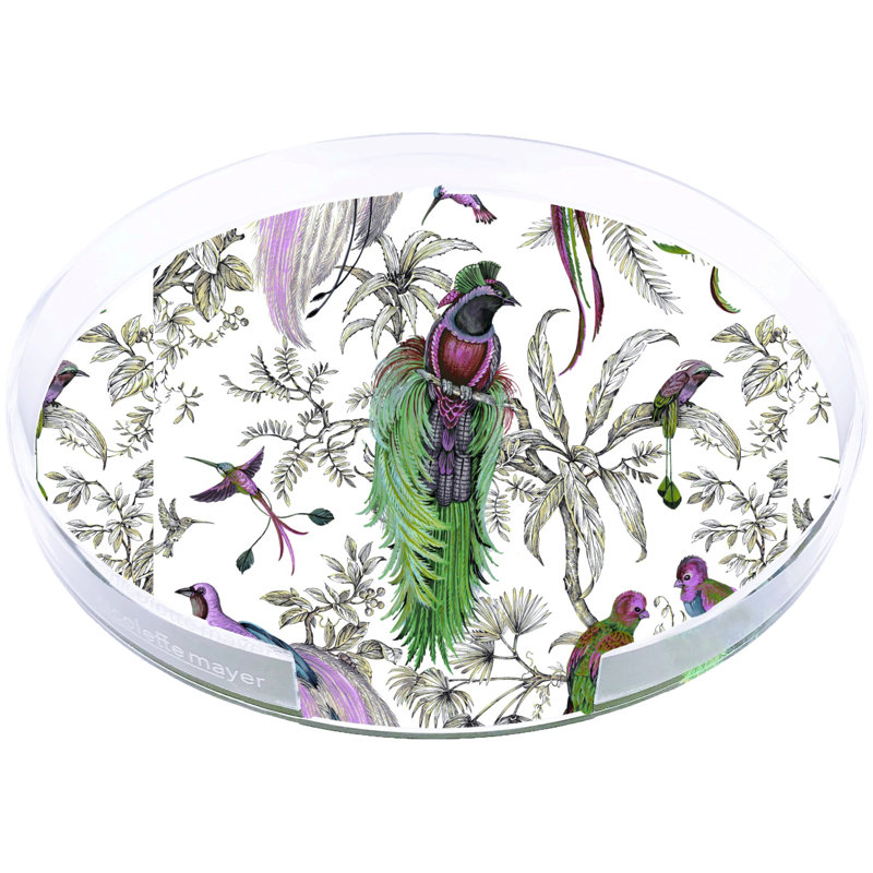 Napperon Audubon Exotica, Lilas / vert / multicolore