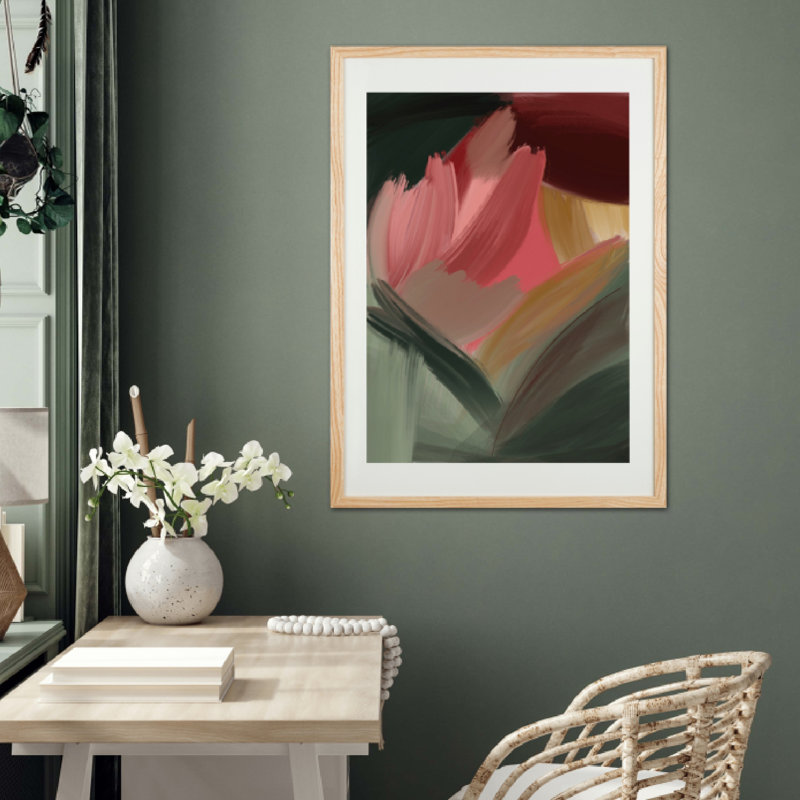 The Sylvie Fern By Rosalind Wheeler Print With Frame, Brown, 56cm H x 41cm W x 2cm D