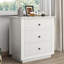 Commode 3 tiroirs l 24 po à 3 tiroirs avec prises intégrées (ensemble de 2)-945481972