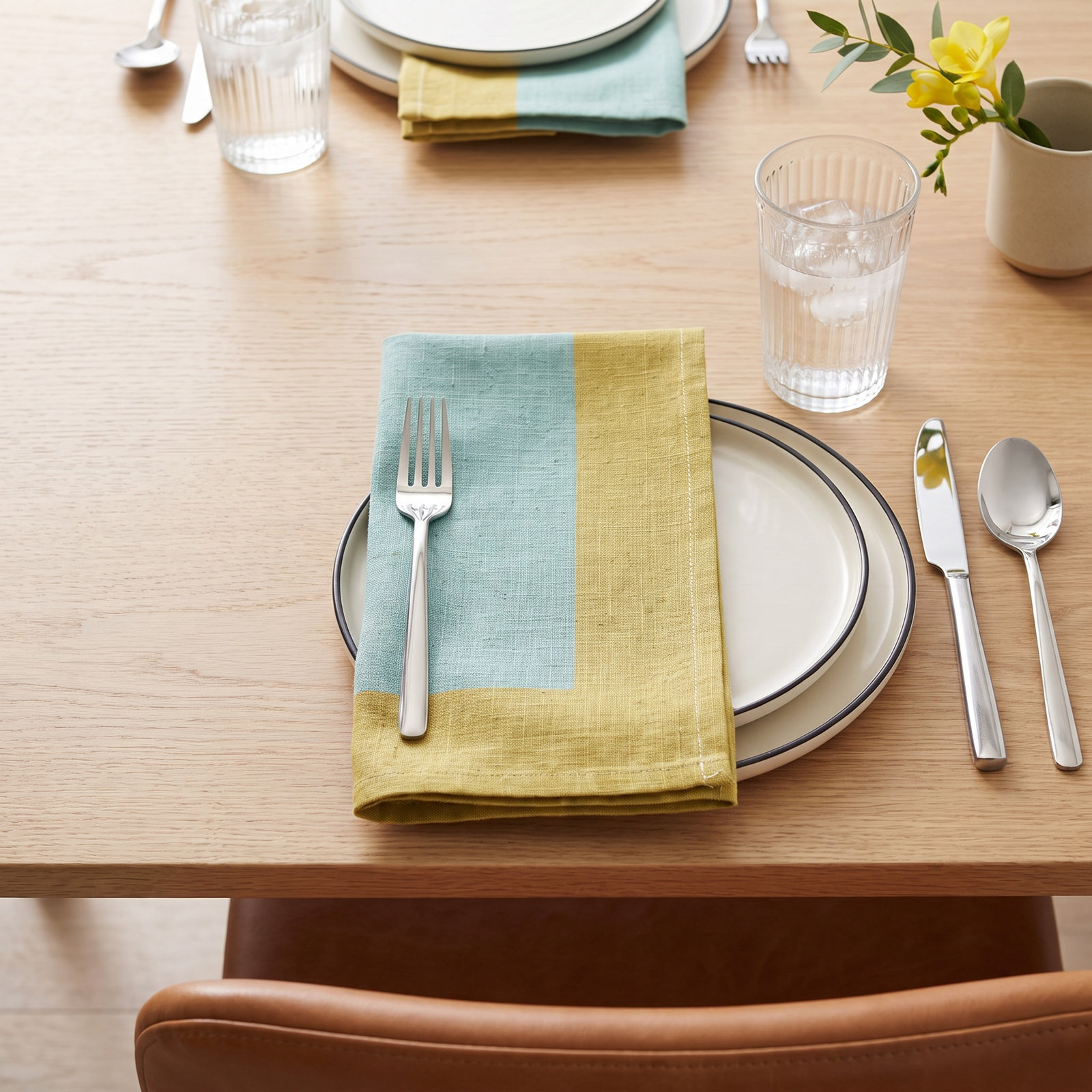 Bythorn Linen Napkin, Sea Green