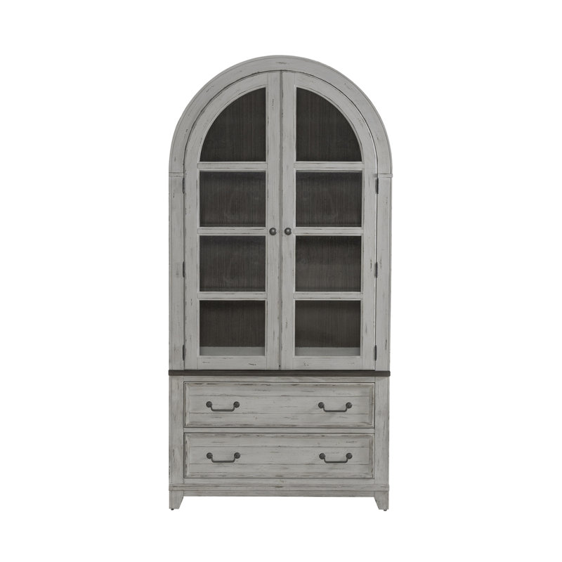 Cogan Curio Cabinet w/ LED Lighting, White
