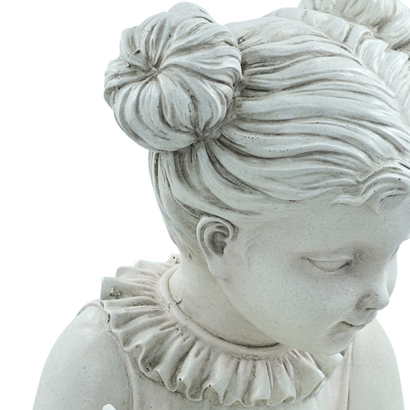 Statue de jardinière petite fille