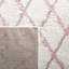 Tapis géométrique ivoire / rose clair Allandy-1535051049