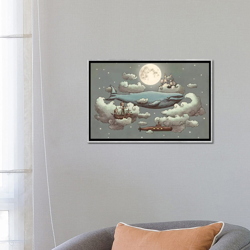 # 1, art sur toile, H 18 po x l 26 po x P 1,5 po, Encadrement argenté