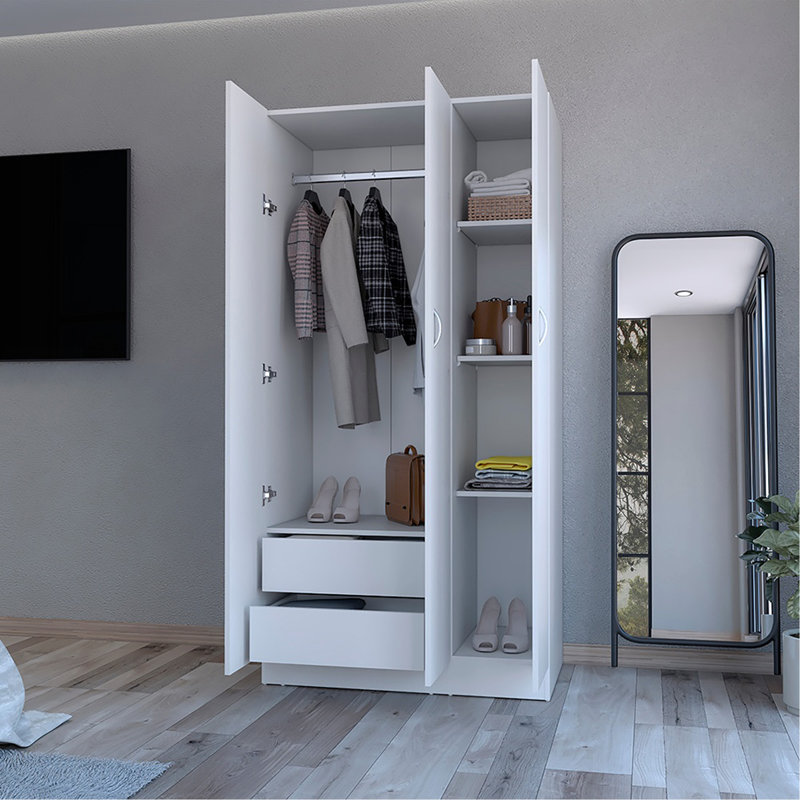 Garde-robe, chambre à coucher, blanc