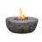 Boulder 44" Outdoor Concrete Fire Table 45,000 BTU - Includes Lava Rocks & PVC Cover-788742389-788742388