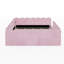 Lit double tapissier sur pied-133239084