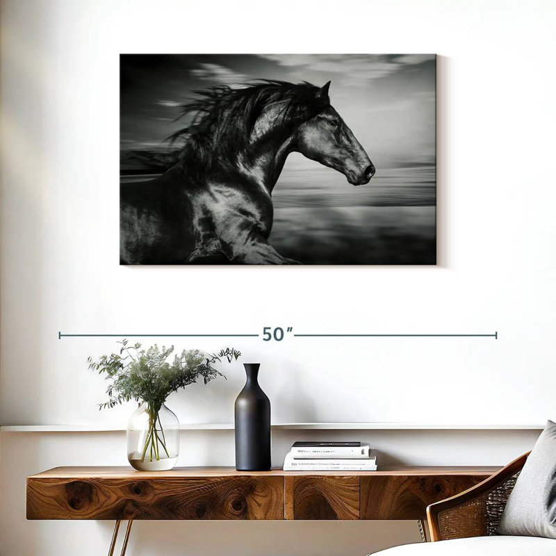 Brampt Thoroughbred, 24" H x 36" W
