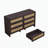 6-Drawers Rattan Storage Console Table-611232897