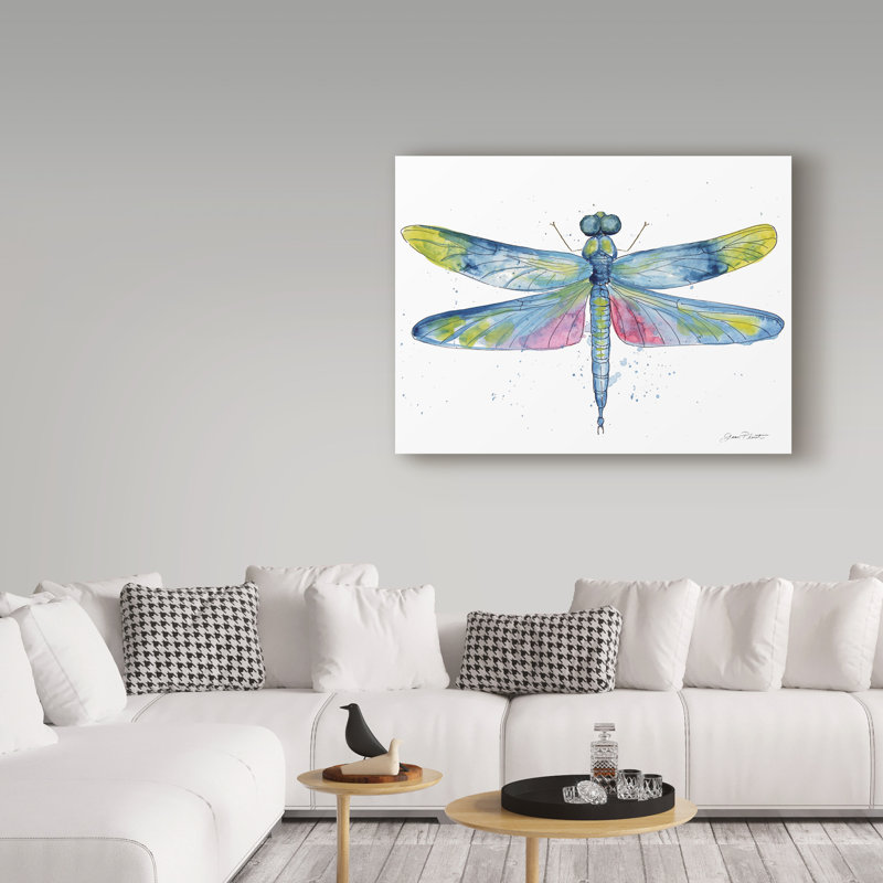 «Deagen» Dragonfly Bliss, reproduction d'art sur toile tendue 6 po, H 24 po x l 32 po x P 2 po