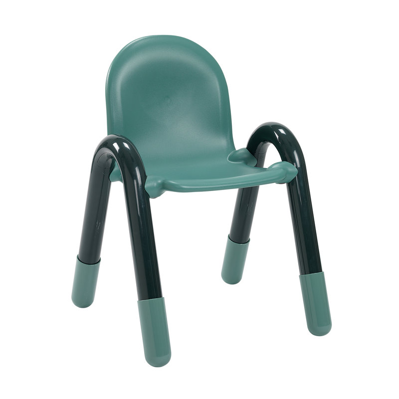 BaseLine Stacking Classroom Chair, Teal Green, 13''