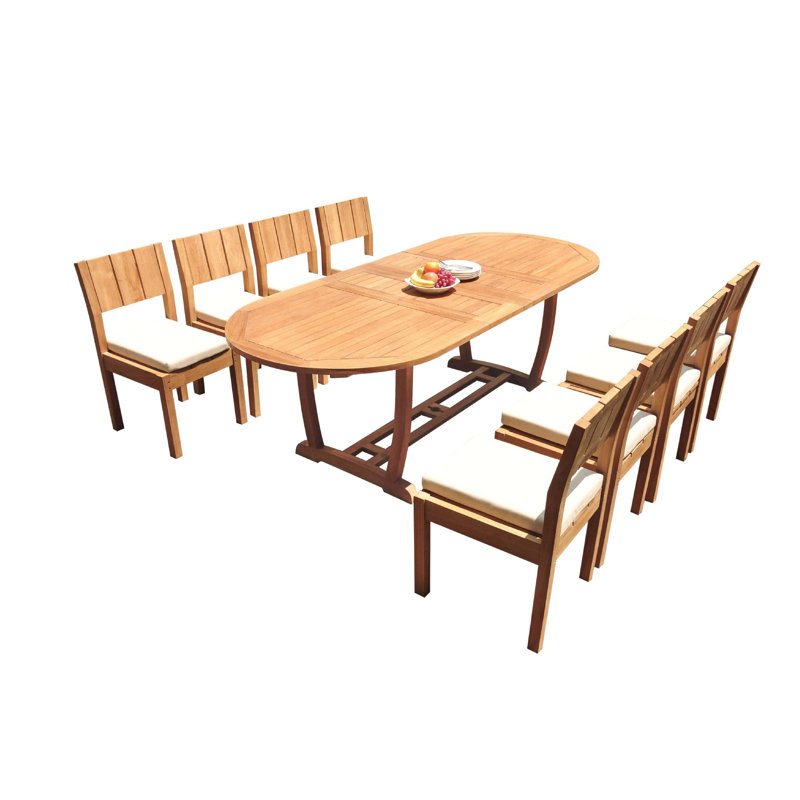 Ensemble de salle à manger Jamar, 8, H 30,5 po x l 40 po x L 118 po