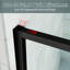 Porte de douche pivotante semi-encadrée de 96,5 à 106,7 cm (L) x 180,3 cm (H) avec verre trempé transparent de 6,35 mm (1/4 po).-107686609