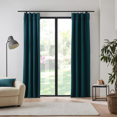 Donnie Cotton Room Darkening Curtain Single Panel