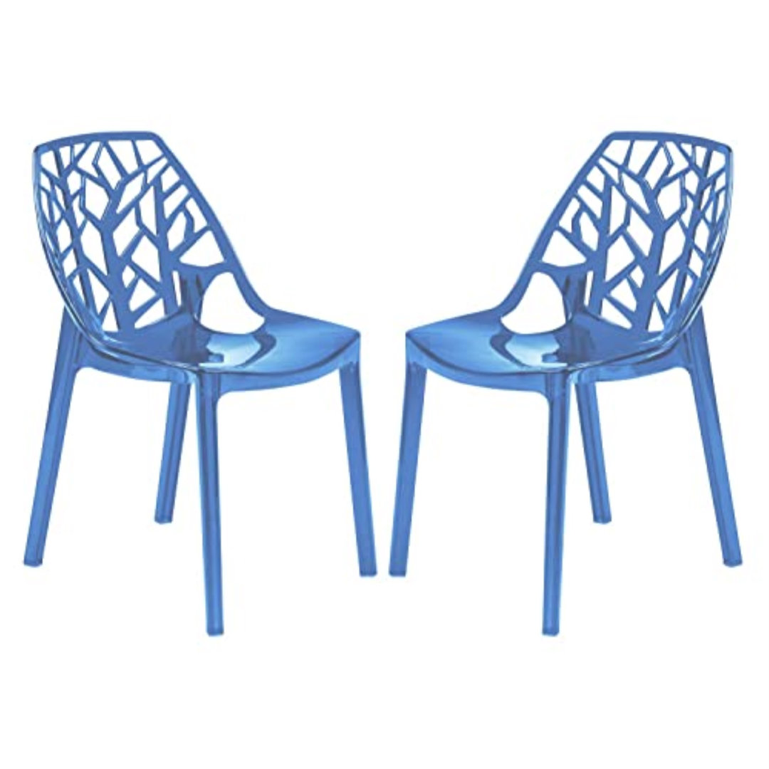 Edgington Lightweight Stacking Accent Dining Chair for Indoor & Outdoor (Set of 2) Ivy Bronx 
