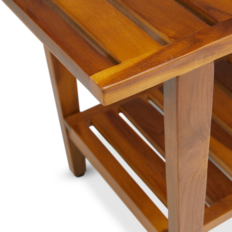 30'' W Teak Shower Bench