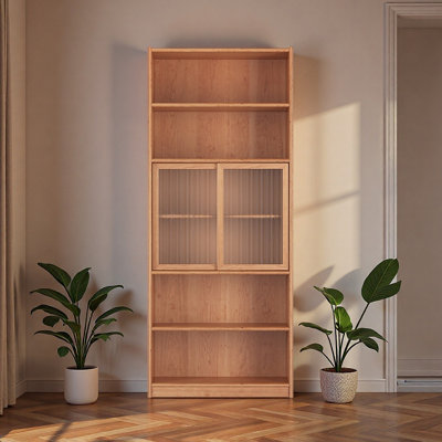 Nordic style large storage bookcase