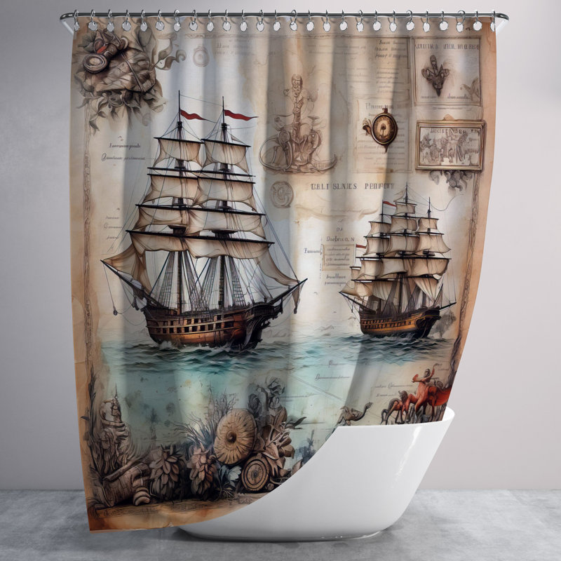 Shower Curtain, 93" H x 70" W