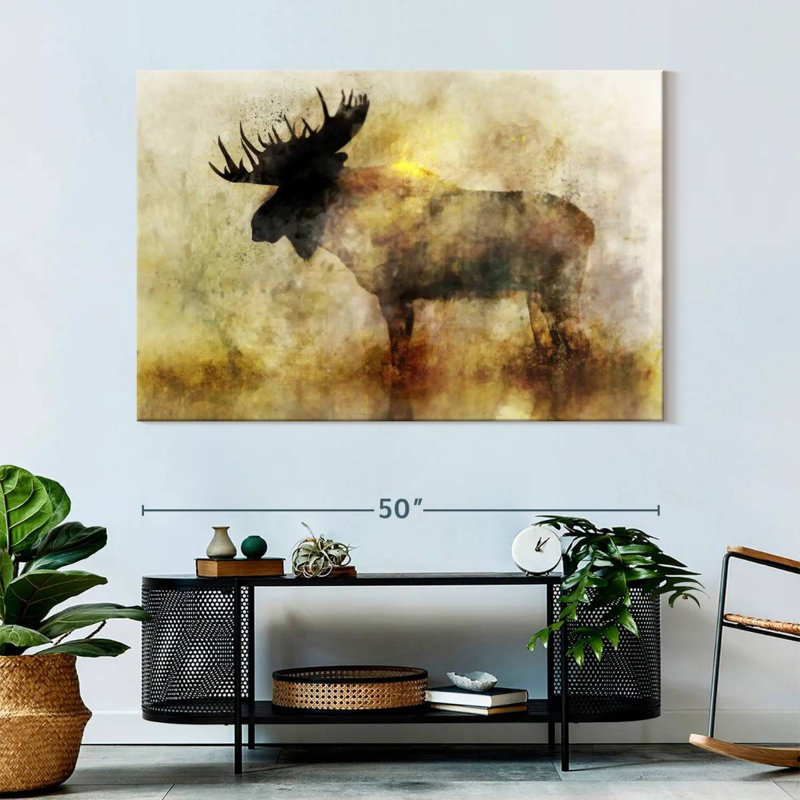 Brampt Happy Moose II, 34" H x 51" W