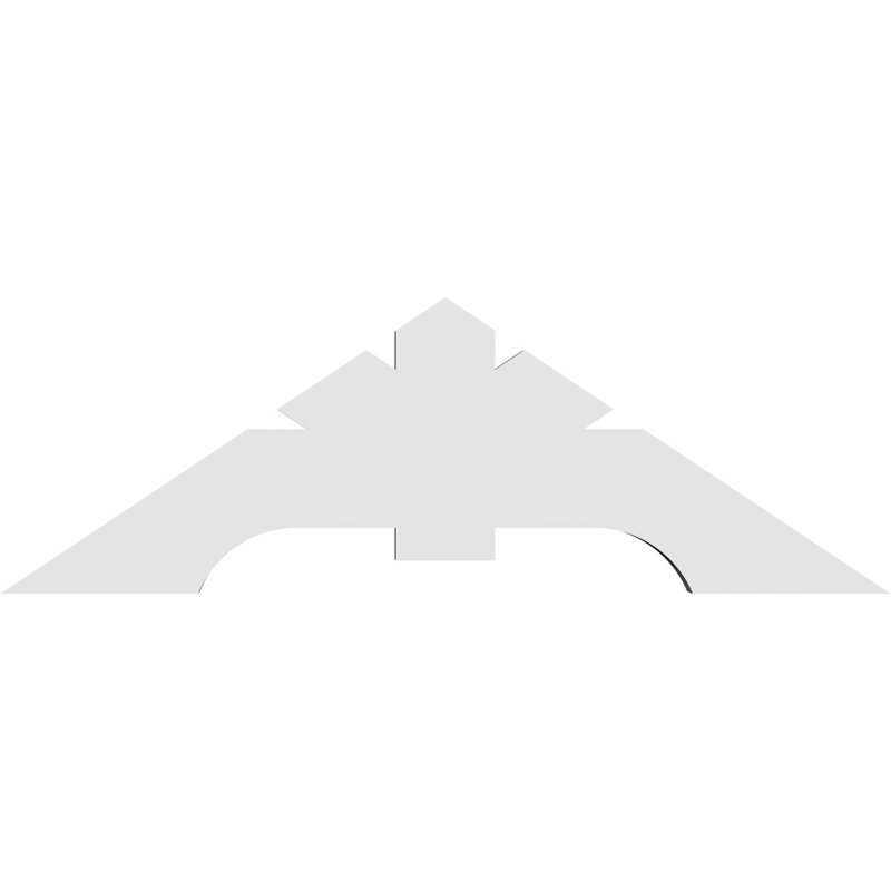 Vanguard Signature Urethane Gable Bracket, Primed Tan, 2"D x 4"F, 36"W x 12"H