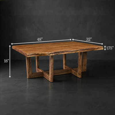 Berkshire Live Edge Acacia Wood Coffee Table