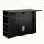 Table U-Style à hauteur de comptoir avec plateau pliable, prise de courant et support à vin-942913093