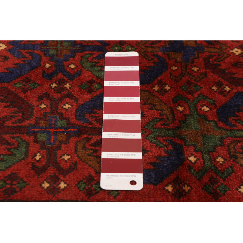 Tapis rouge Teimani 3 pi 9 po x 6 pi 0 po