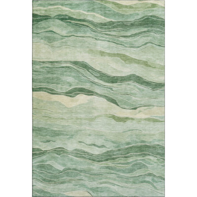 Premium Machine Washable Alijah AMF1246 Stripes Rug