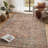 Abastos Vintage Brick Machine Washable Performance Area Rug-1198455940-1172035527
