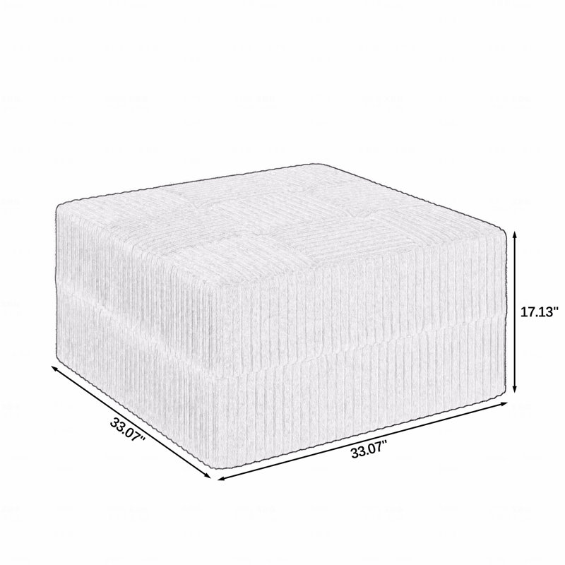 Sofa Ottoman, Gray