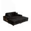 Canapé convertible combiné, canapé-lit moderne moelleux, méridienne double surdimensionnée